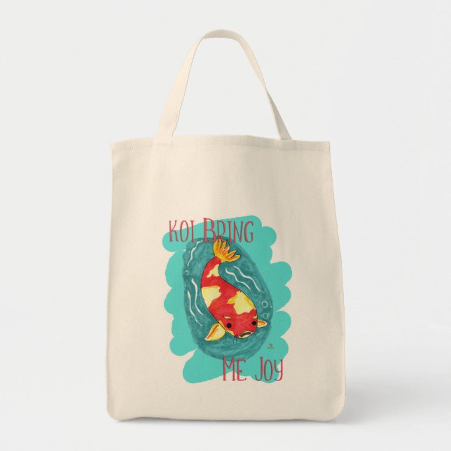 Koi Bring Me Join Fun Fish Liebe Epic Motto Tragetasche (Vorne)