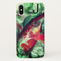 Koi Carp Fish Malerei und ein Brief