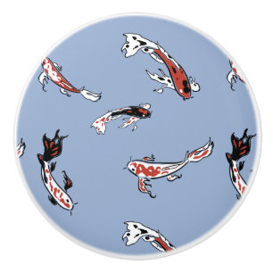 Koi Carp Fish Muster Keramikknauf