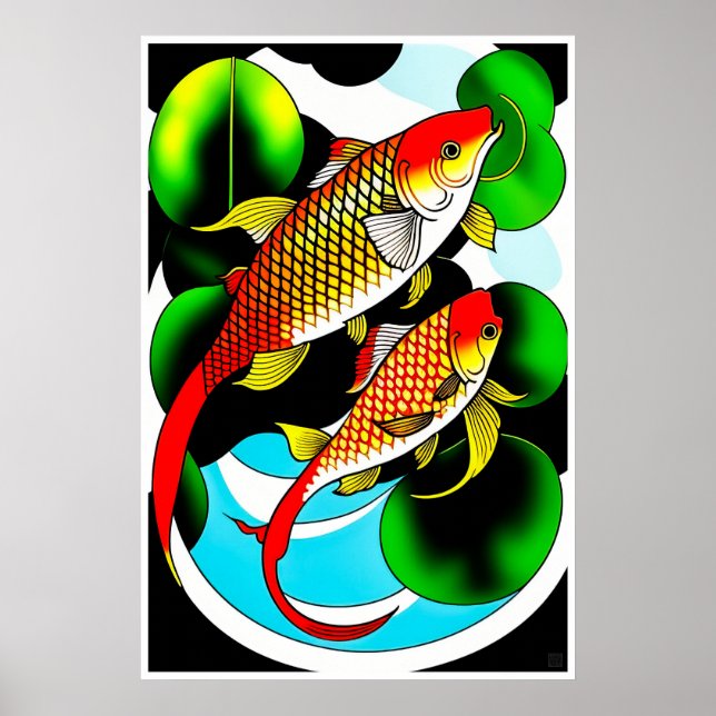 Koi Carp - Grande impression (Devant)