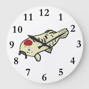 Koi Carp Große Wanduhr