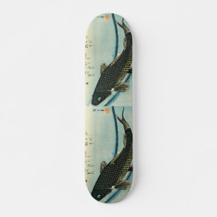 Koi (Carp) - Hiroshige japanische Fischdruckerei Skateboard