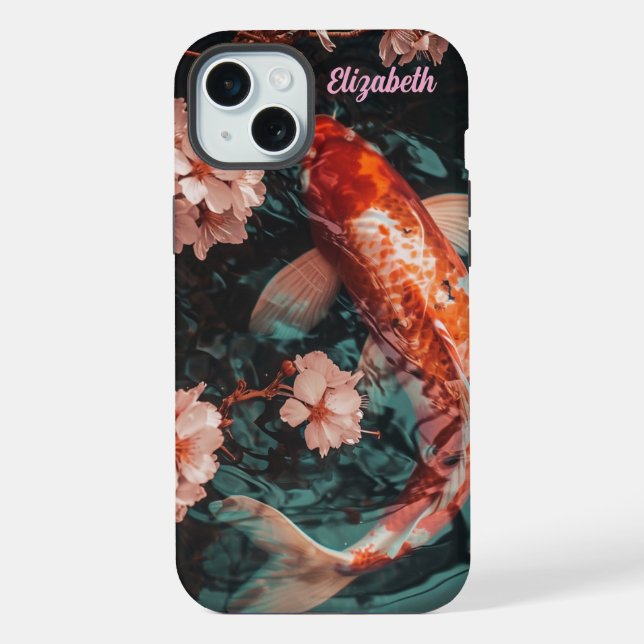 Koi carp iPhone 15 plus hülle (Rückseite)
