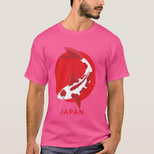 Koi Carp Japan Tancho Nishikigoi Fischteich Wasser T-Shirt