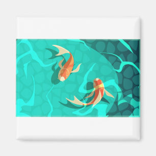 koi-carp-japanesisch-Symbol-glücklich-reich-wohlh Magnet