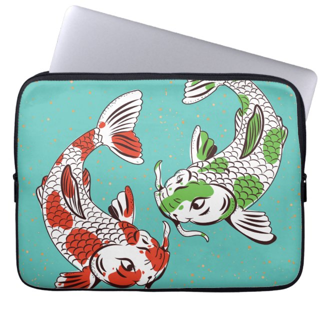 Koi Carp Laptopschutzhülle (Vorderseite)