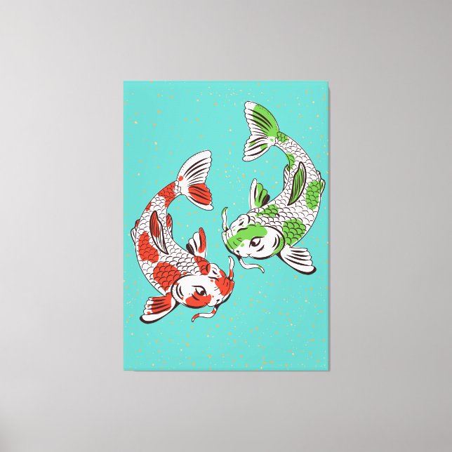 Koi Carp Leinwanddruck (Vorderseite)