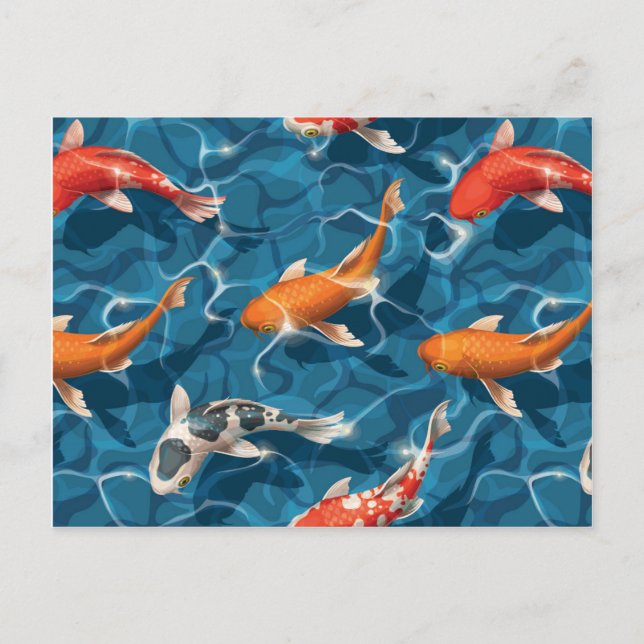 Koi Carp Postkarte (Vorderseite)