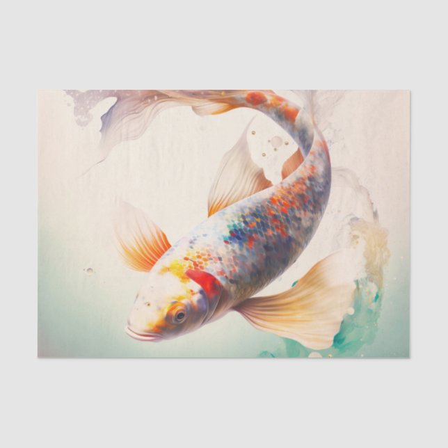 KOI CARP Zierpapier Seidenpapier (Vorderseite)