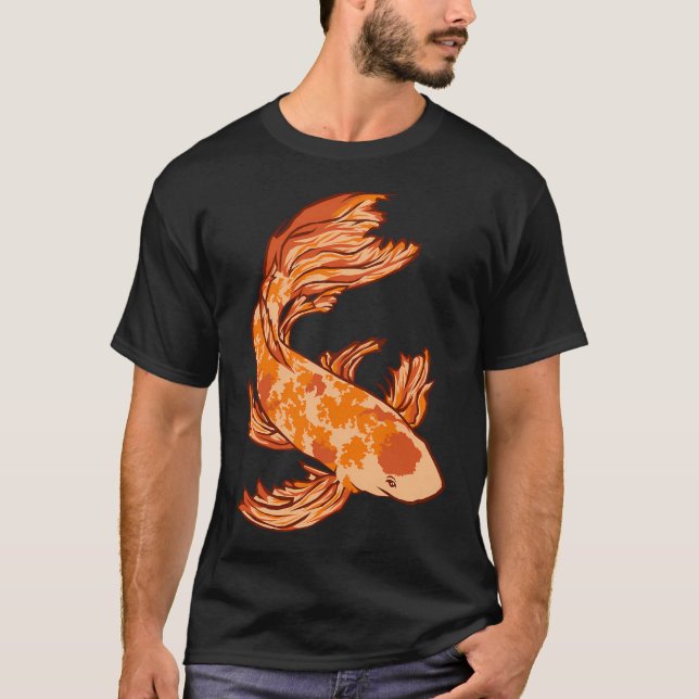 Koi der Flammen T-Shirt (Vorderseite)