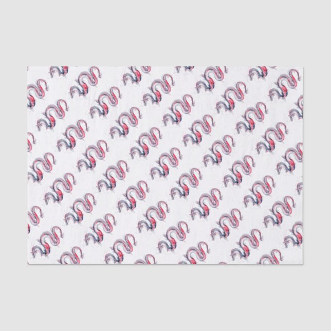 Koi Drache Seidenpapier (Vorderseite)