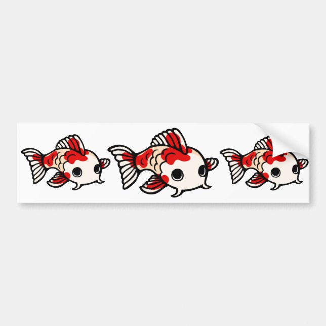 Koi Entwurf Autoaufkleber (Vorne)