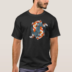 Koi-Fisch-Aufkleber T-Shirt