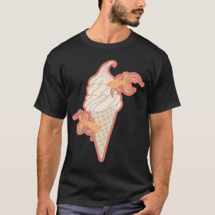 Koi-Fisch-Eiscreme-Kunst T-Shirt