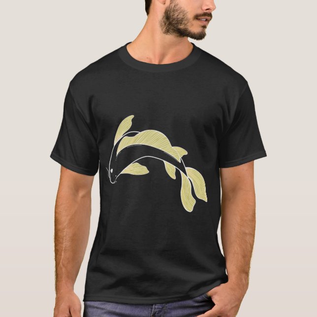 Koi-Fisch - gelb T-Shirt (Vorderseite)