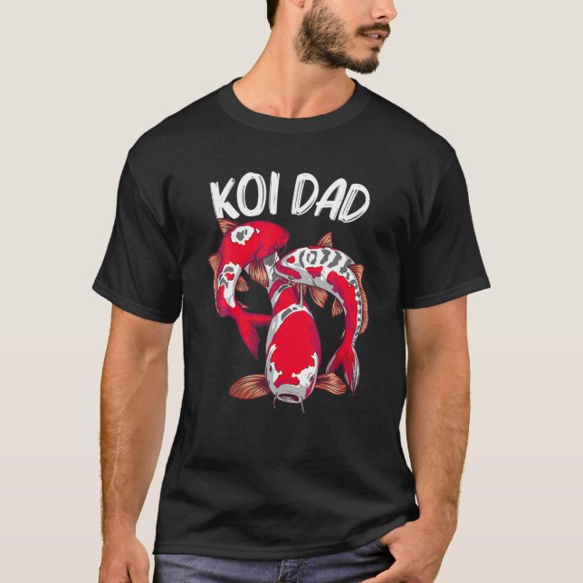 Koi Fisch Geschenk für Vater Männer Japan Koi Karp T-Shirt (Vorderseite)