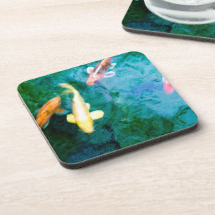Koi-Fisch  Getränkeuntersetzer