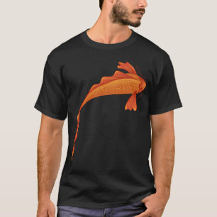 Koi-Fisch golden und rot mit Details T-Shirt