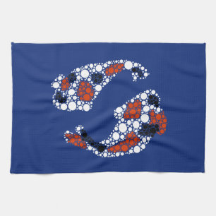 Koi Fisch in Dosen Geschirrtuch