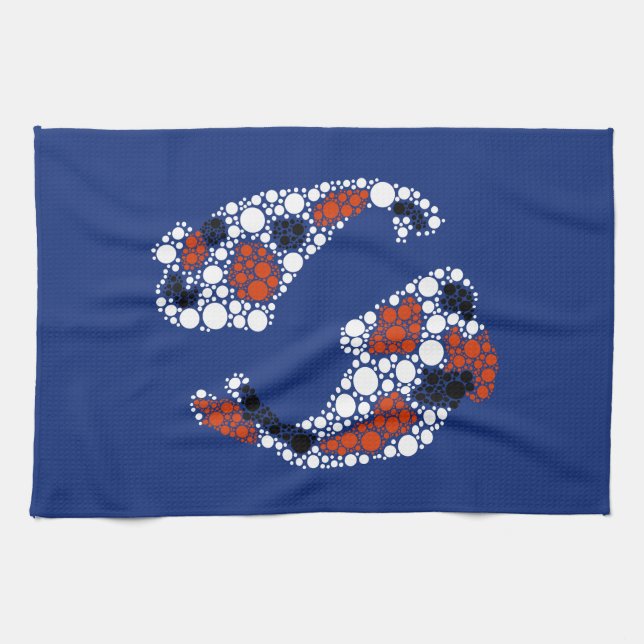 Koi Fisch in Dosen Geschirrtuch (Horizontal)