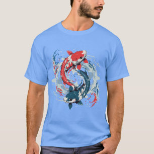 Koi-Fisch individuell anpassbar mit Namen/Phrase T-Shirt