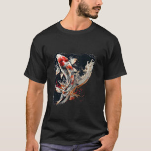 Koi-Fisch Japanische Kunst Japanischer Koi Karpfen T-Shirt