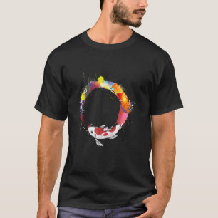 Koi-Fisch Japanischer Stil Karpfen-Fisch Vater Mut T-Shirt