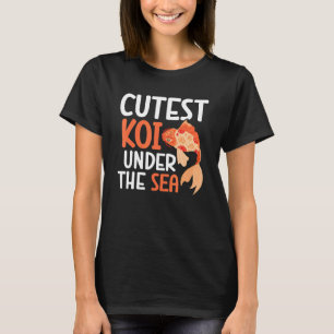 Koi Fisch Karpfen Nishikigoi Fisch Kirschblüte Jap T-Shirt