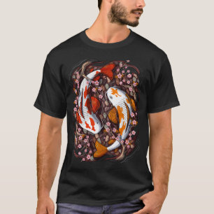 Koi-Fisch Kirschblüte T-Shirt
