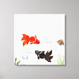 Koi-Fisch-Kunst, japanische Koi, Zen-Dekor, Unterw Leinwanddruck