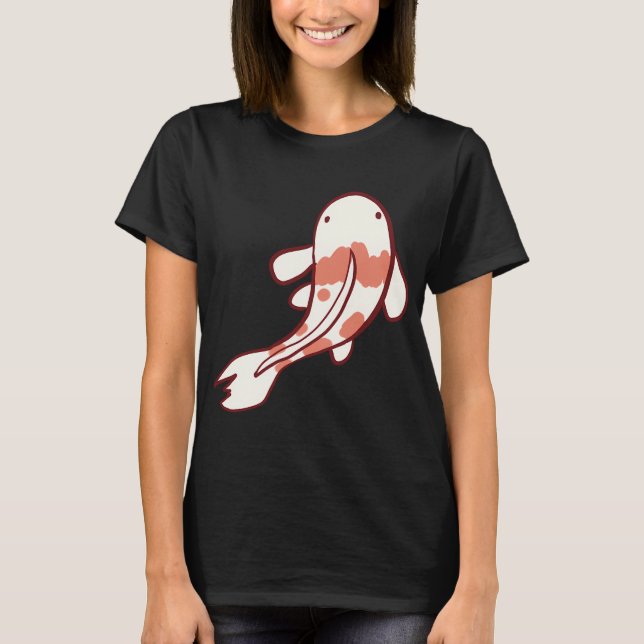 Koi-Fisch-Kunst T-Shirt (Vorderseite)