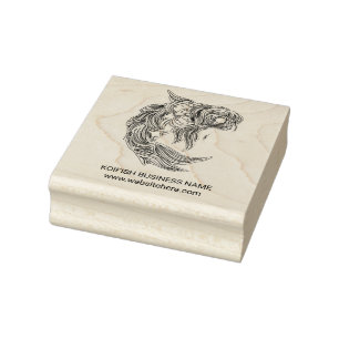 Koi-Fisch-Mandala Gummistempel