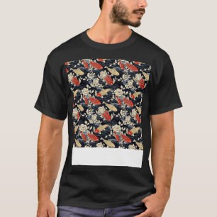 Koi Fisch Nahtloses Muster Japanisch p Asiatisch C T-Shirt