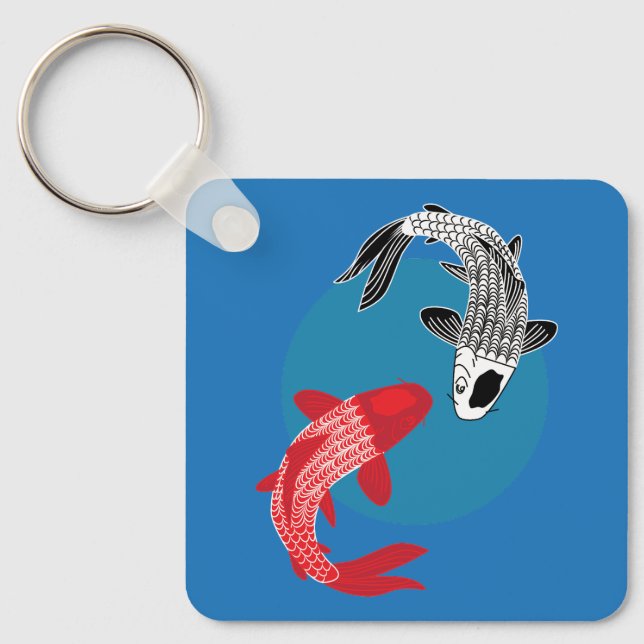 Koi-Fisch Schlüsselanhänger (Vorderseite)