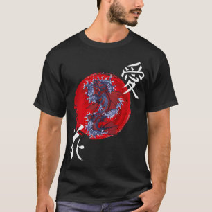 Koi-Fisch-Schmetterlingshemd Nishikigoi Japanische T-Shirt