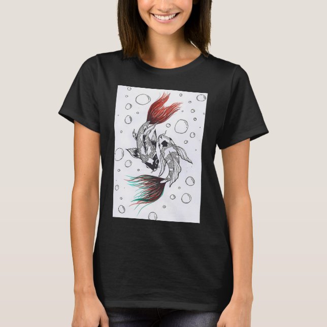 Koi-Fisch T-Shirt (Vorderseite)