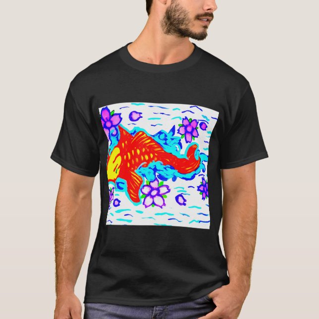 Koi-Fisch T-Shirt (Vorderseite)