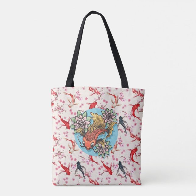 Koi-Fisch Tasche (Rückseite)