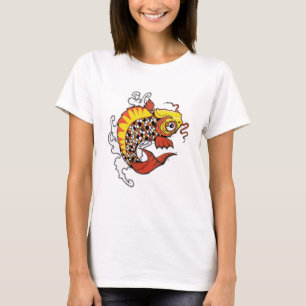 Koi Fisch-Tätowierungs-inspiriertes Shirt