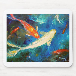 Koi Fisch-Teich Mousepad