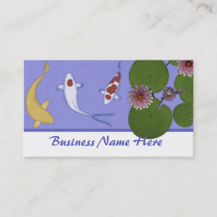 Koi Fisch-Teich-Visitenkarten Visitenkarte