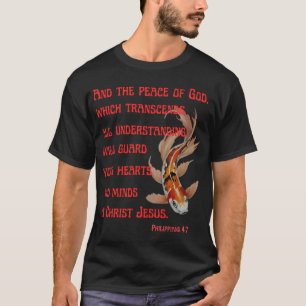 Koi-Fisch und Bibelvers T-Shirt