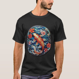 Koi Fisch und Kamelien im asiatischen Stil aus gef T-Shirt