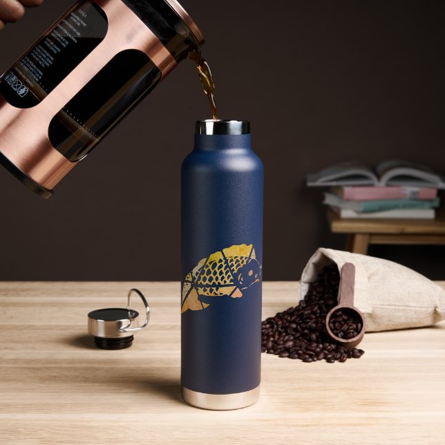Koi-Fisch-Wasserflasche Trinkflasche (Kaffee)