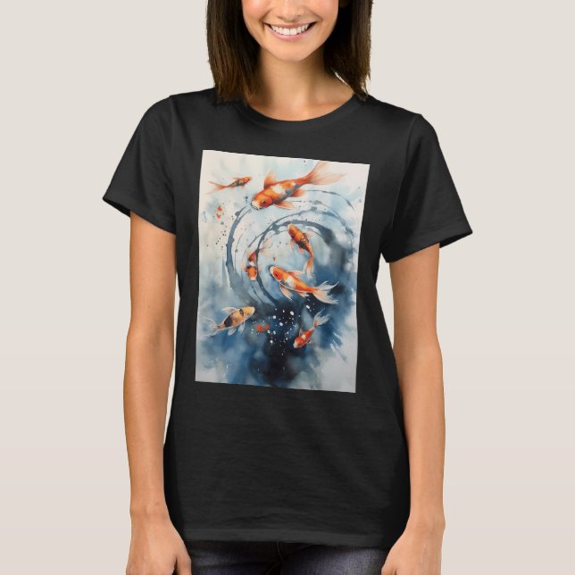 Koi-Fische T-Shirt (Vorderseite)