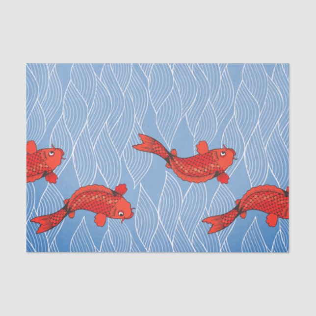 KOI FISCHE UND JAPANISCHES SEIDENPAPIER (Vorderseite)