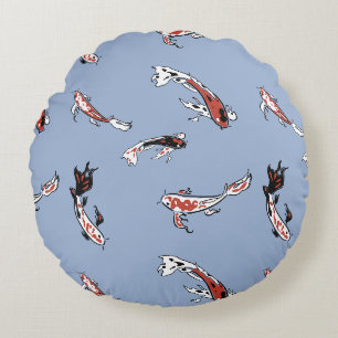 Koi-Fischkissen Rundes Kissen