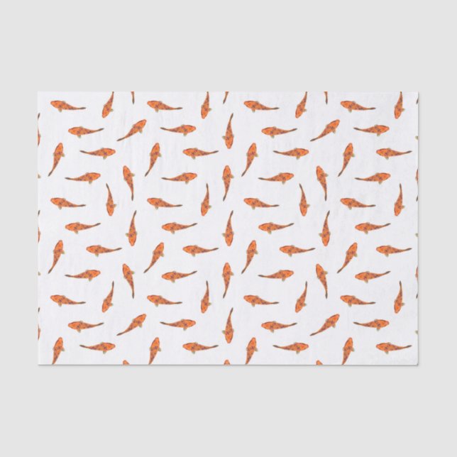 Koi fischt Motiv-Muster Seidenpapier (Vorderseite)