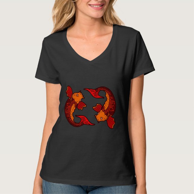 Koi-Fischteich 820 T-Shirt (Vorderseite)