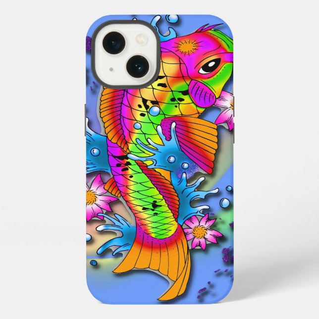 Koi Fish Art iPhone Hülle (Rückseite)